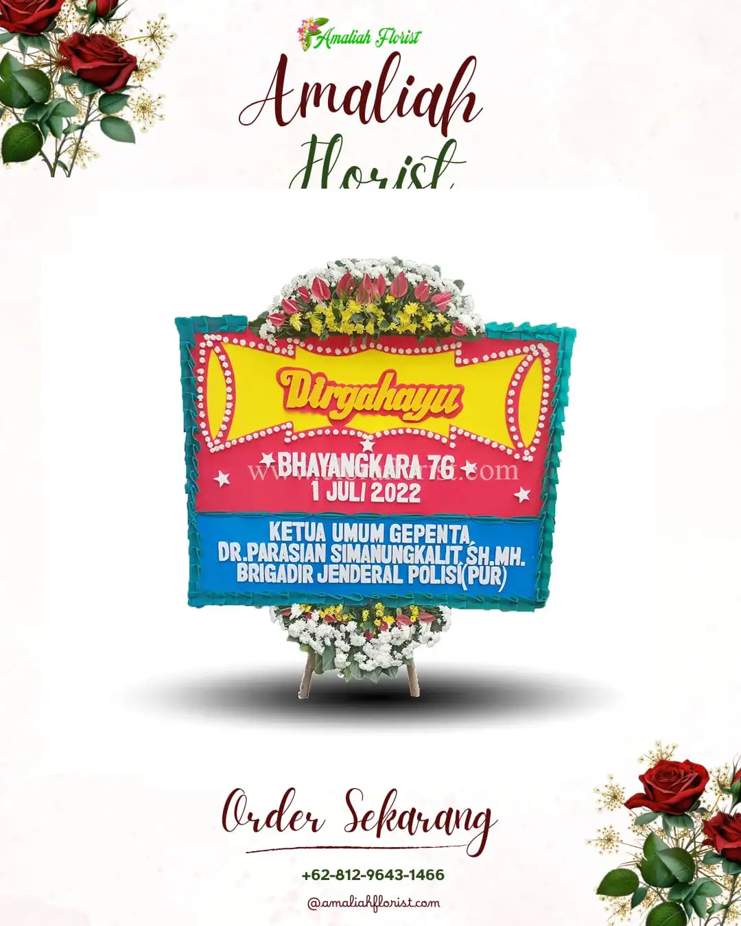 Papan Bunga HUT Ulang Tahun Cileungsi